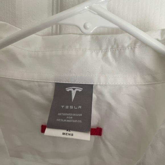 Tesla men logo button front long sleeves shirt - Picture 3 of 8
